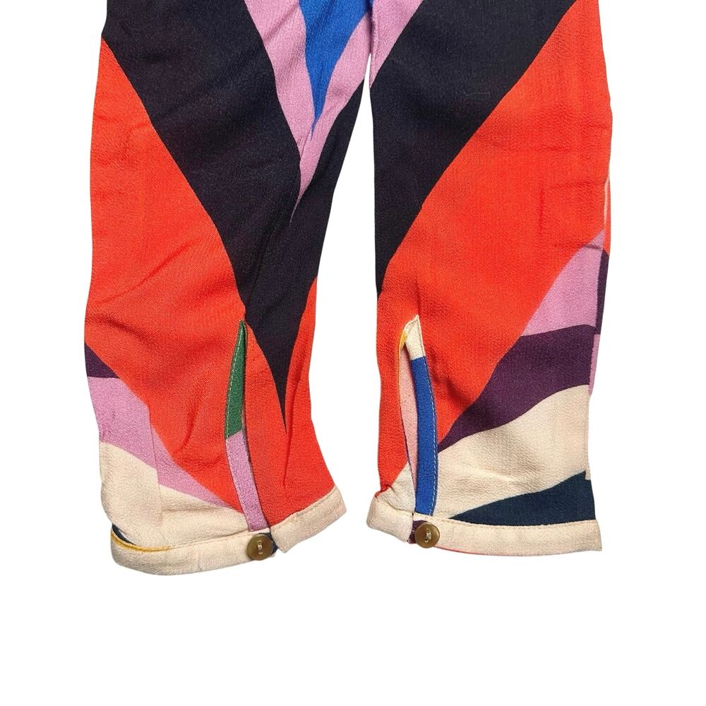 FARM Rio | Women | Multicolor Geometric Color Block Retro 60s Maxi Dress | XS - Picture 13 of 16